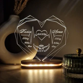 Індивідуальний світильник з унікальним дизайном з ім’ям дитини
