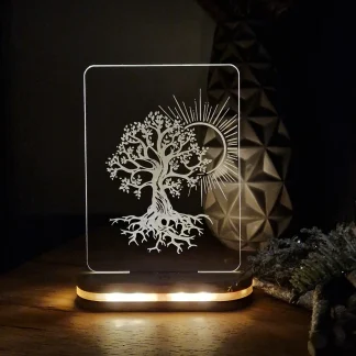 Акриловий світильник з теплим світлом як подарунок