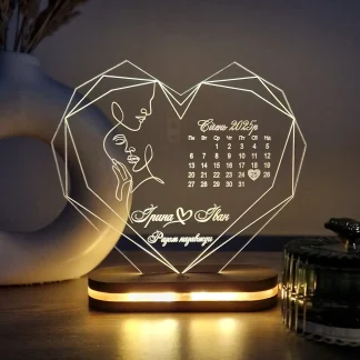 Індивідуальний світильник для подружжя на річницю