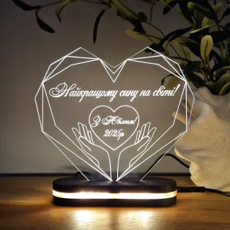 Акриловий світильник з унікальним дизайном для дитини