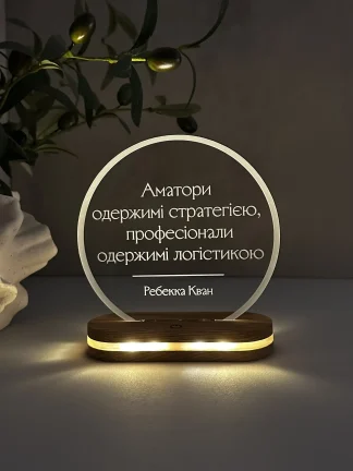 Світильник з іменем та датою народження
